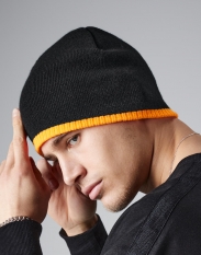 Beechfield Two tone knitted hat [B44c]