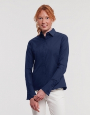 Russell Ladies' LS Ultimate Stretch Shirt [R-960F-0]
