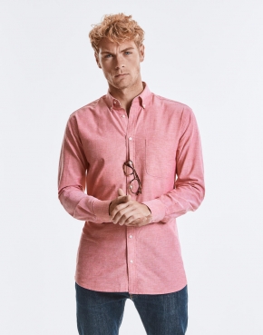 Camicia LS Tailored Washed Oxford  