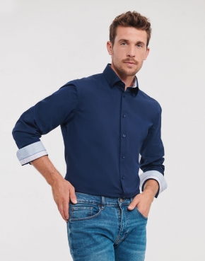 Men's LS Tailored Contrast Ultimate Stretch Shirt 