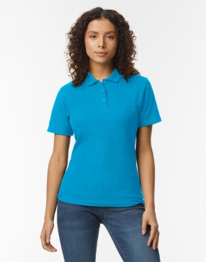 Polo doble piqué Softstyle® mujer 
