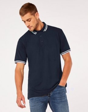 Classic Fit Tipped Collar Polo 