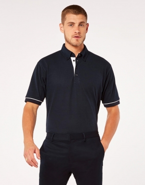 Classic Fit Button Down Contrast Polo Shirt 