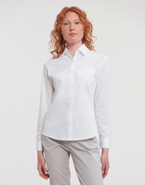 Ladies' Cotton Poplin Shirt LS 