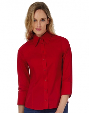 Camisa Milano/women Popelin Shirt 3/4 sleeves 