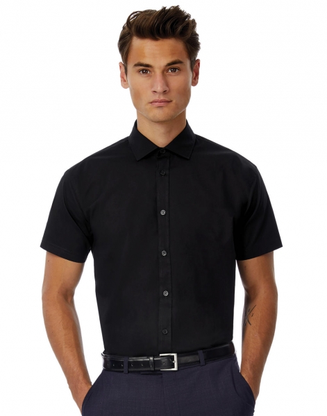 Camicia Black Tie SSL/men Poplin Shirt 