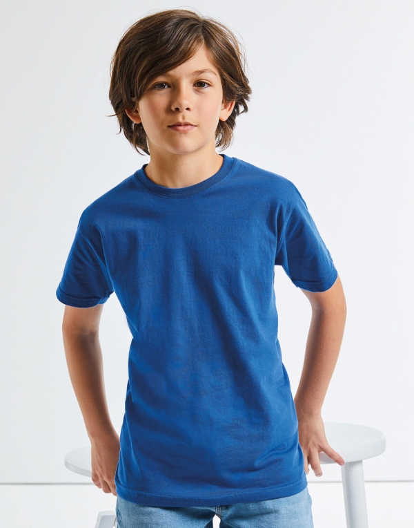 Russell Childrens//Kids Slim Short Sleeve T-Shirt
