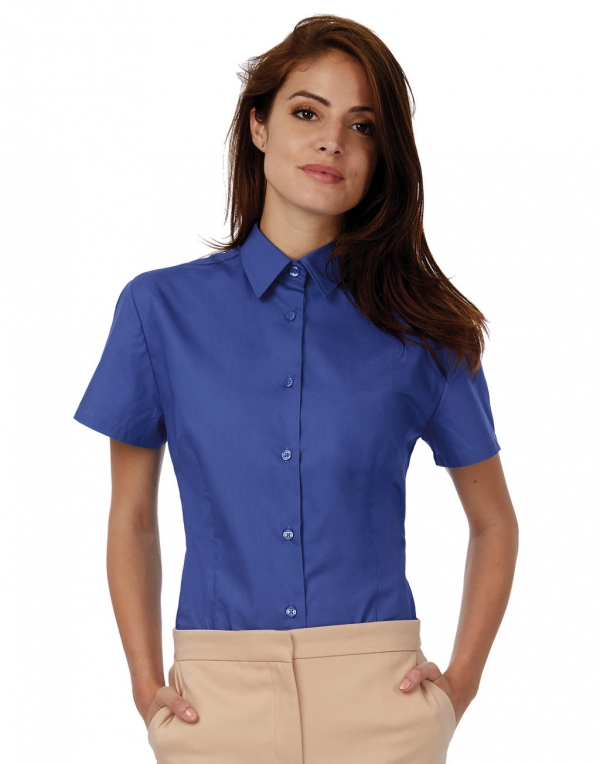 Ladies' Heritage Short Sleeve Poplin Shirt 